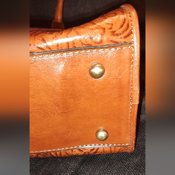 NWT  Patricia Nash Paris Large Satchel - *RARE* Tooled Rose -Color Florence - Picture 3 of 14